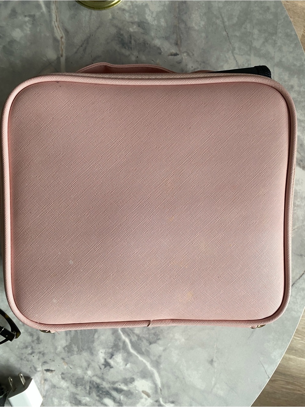 Pink makeup travel case